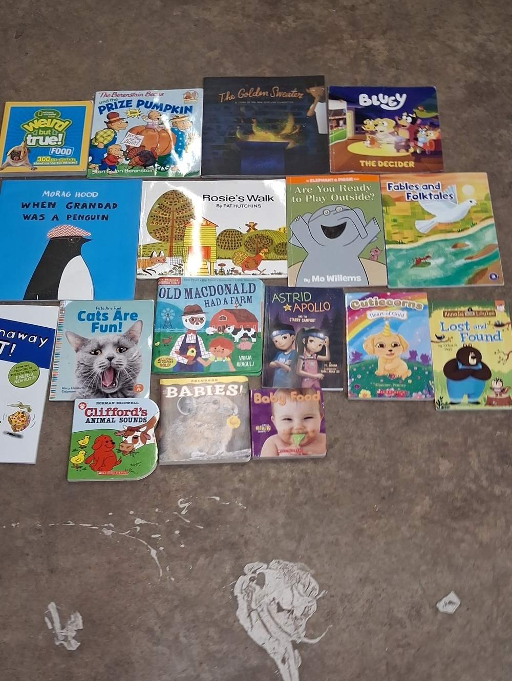 17 Assorted Soft Back Kids Books